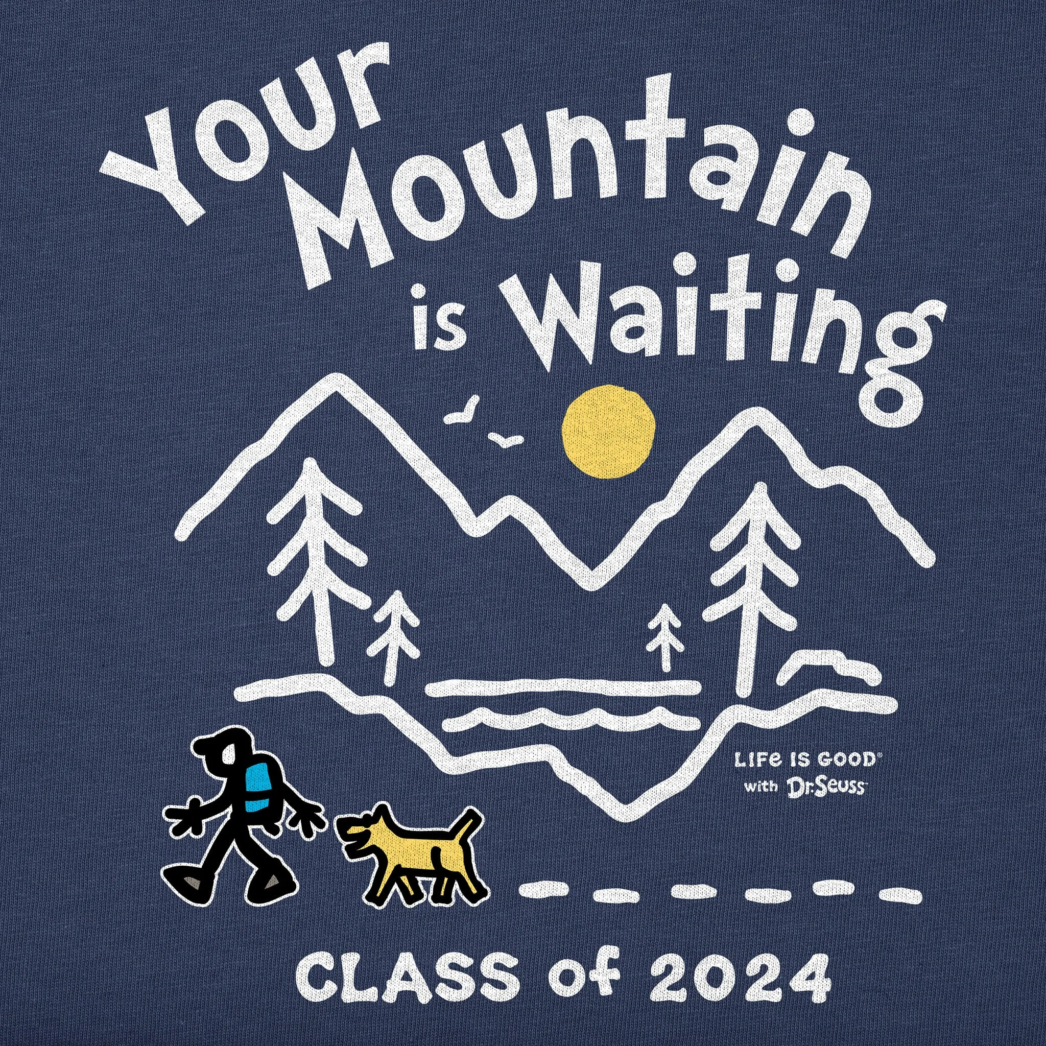 Men's Mountain is Waiting Hike Class of 2024 Short Sleeve Crusher Tee