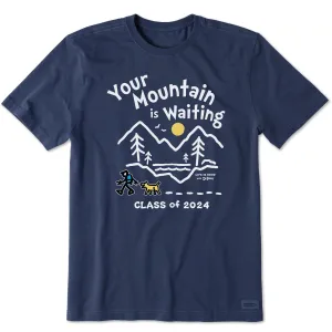 Men's Mountain is Waiting Hike Class of 2024 Short Sleeve Crusher Tee