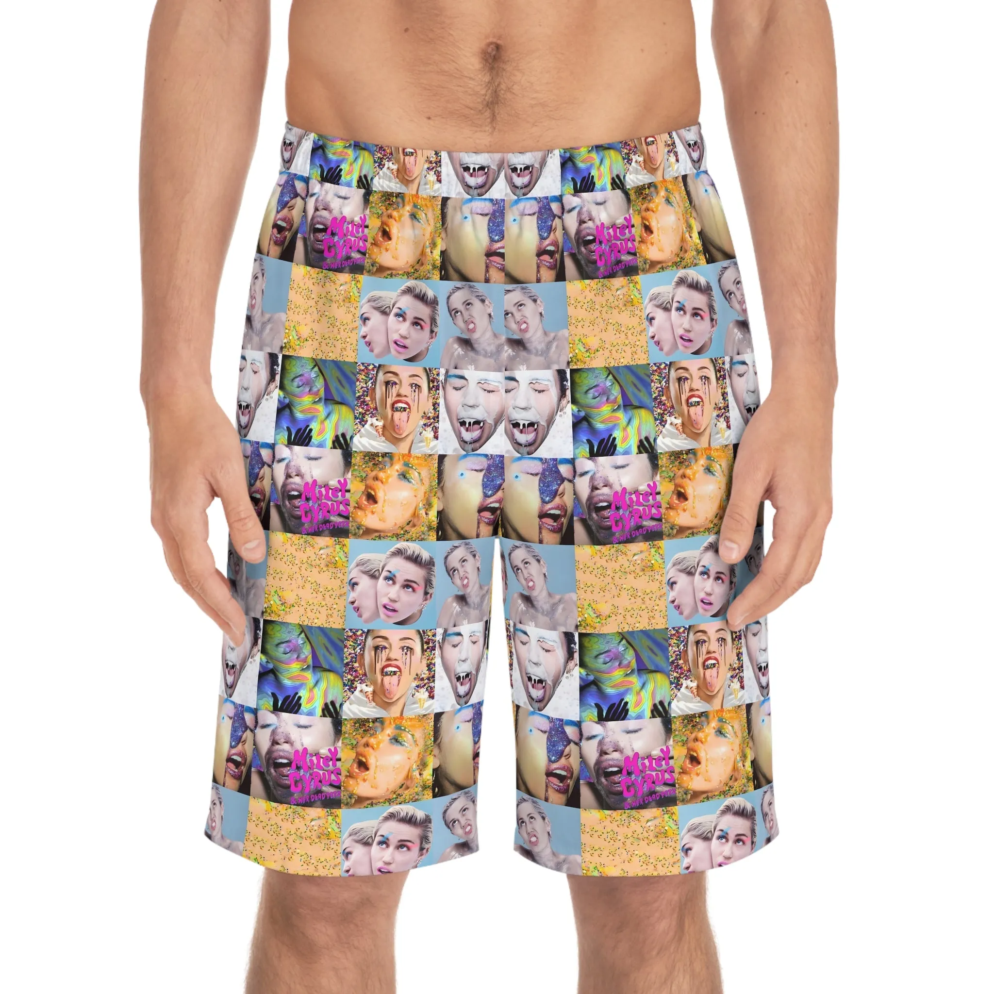Miley Cyrus & Her Dead Petz Mosaic Men's Board Shorts