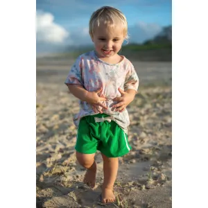 Mini Terry Towelling Shorts Green