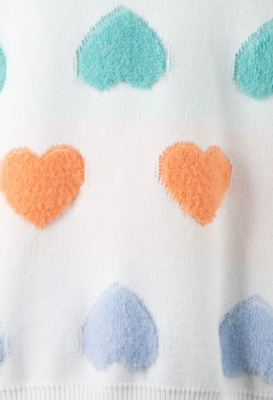 Multi Colored Heart Sweater