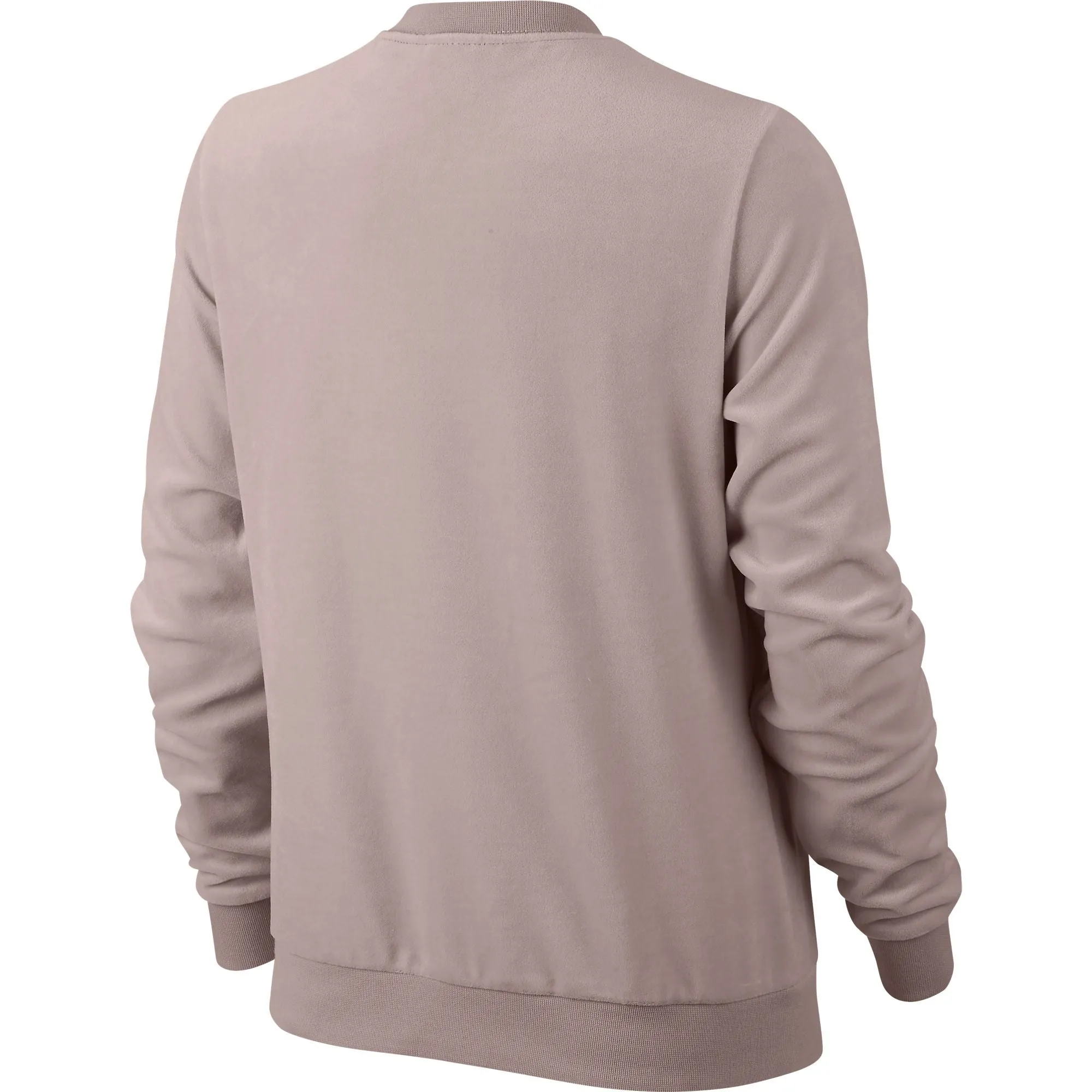 Nike Sportswear Velour Crew Neck Women's Sweatshirt Particle Rose/Silver