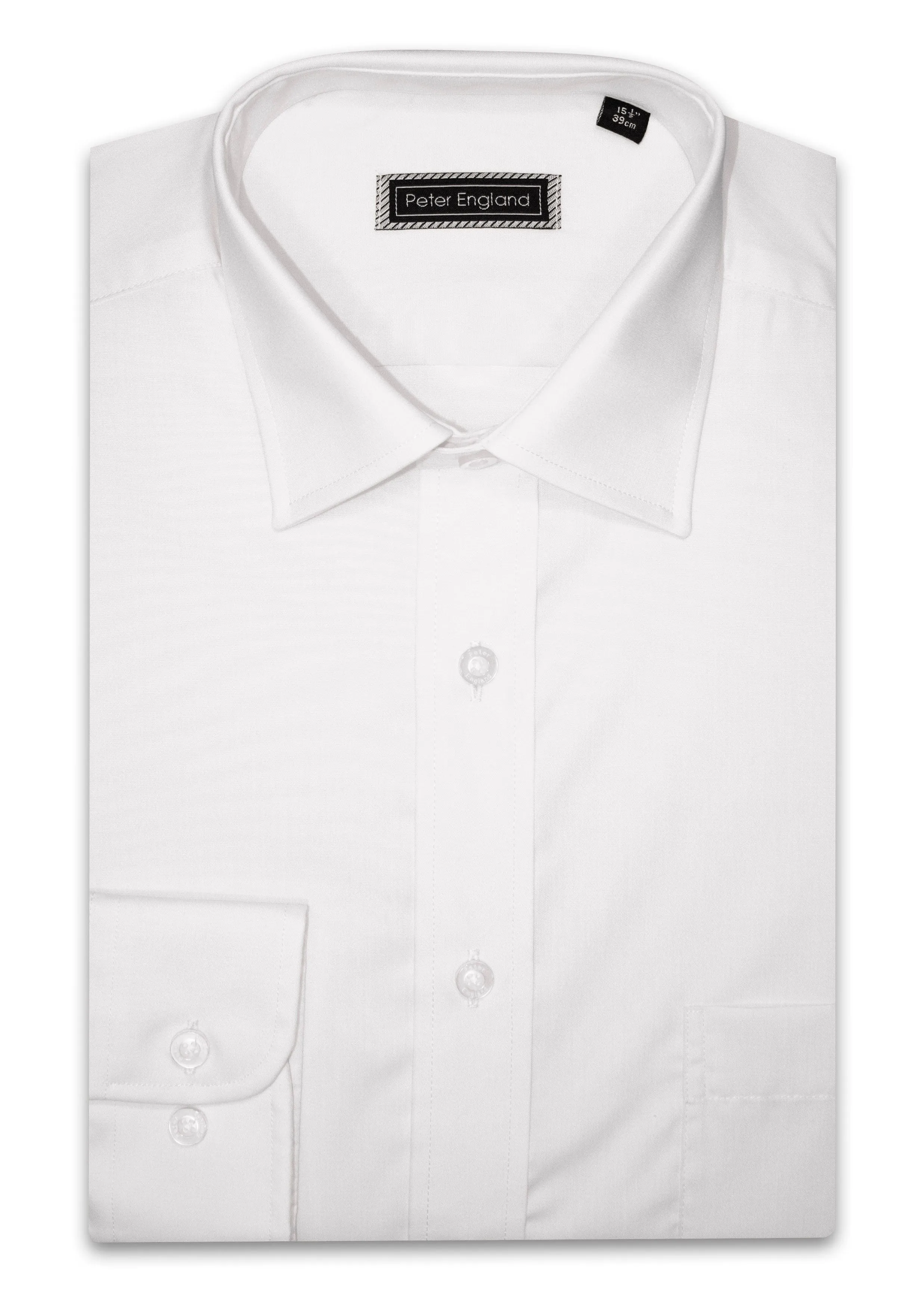 Non-Iron Plain Shirt (Long Fitting) - White