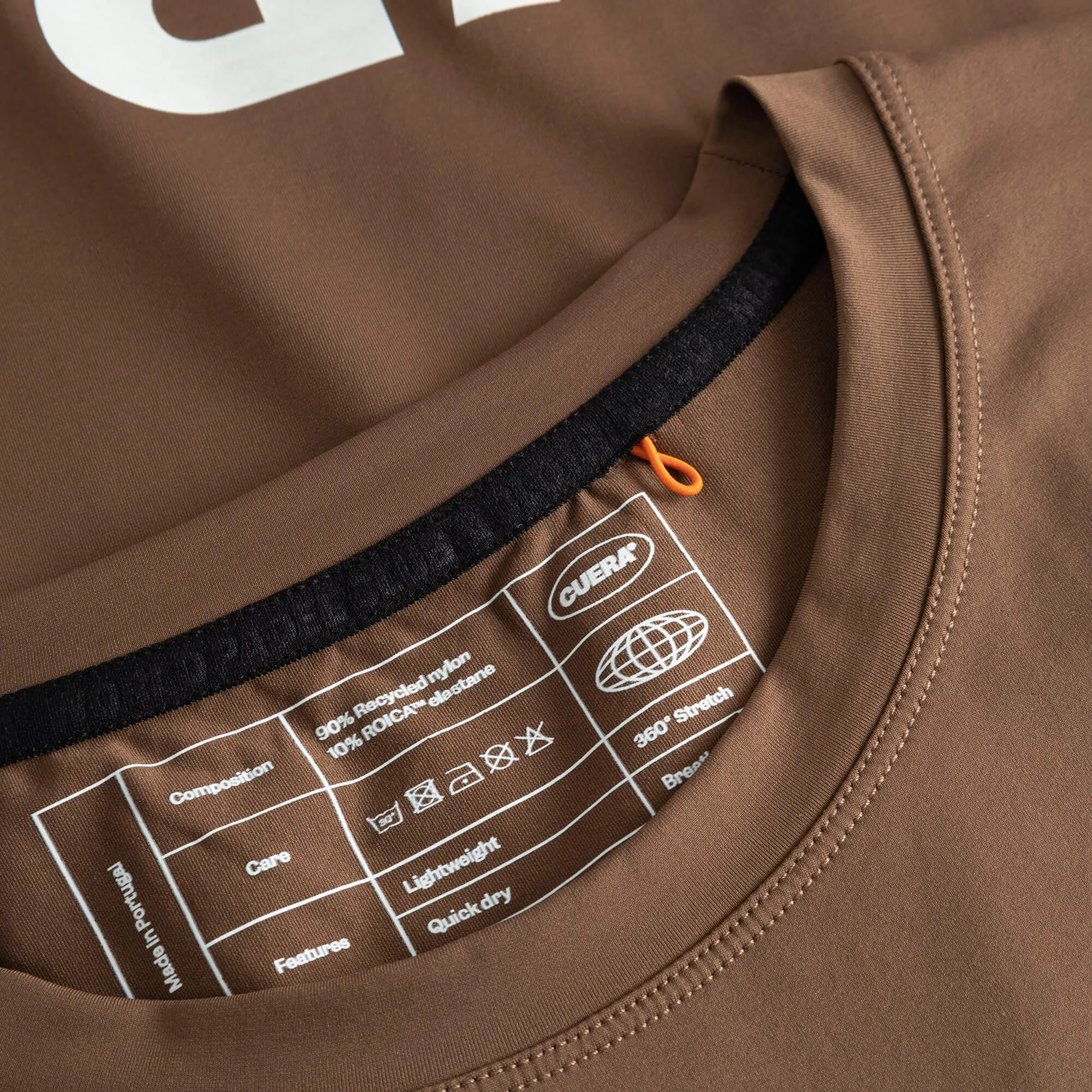 Oncourt Crop WPC  T-Shirt - Espresso