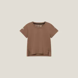 Oncourt Crop WPC  T-Shirt - Espresso