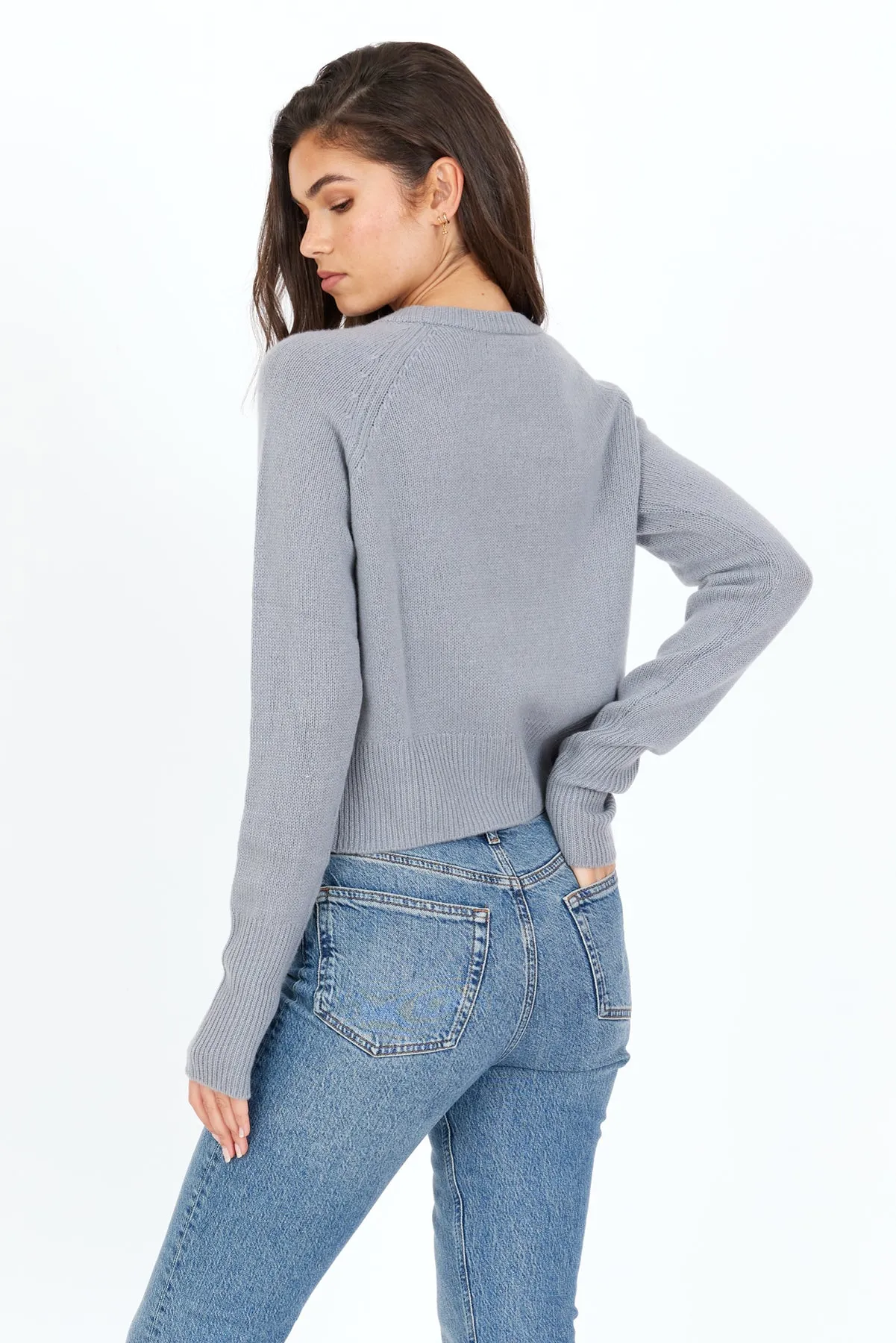ONE GREY DAY BLAKELY CASHMERE CREWNECK