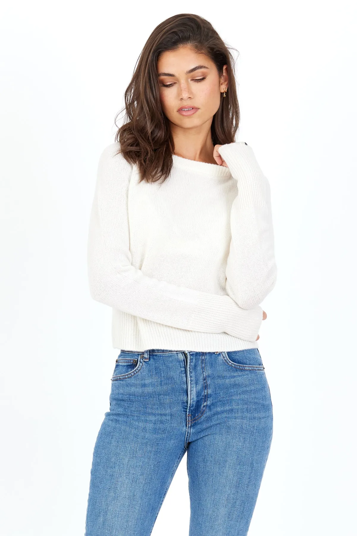 ONE GREY DAY BLAKELY CASHMERE CREWNECK