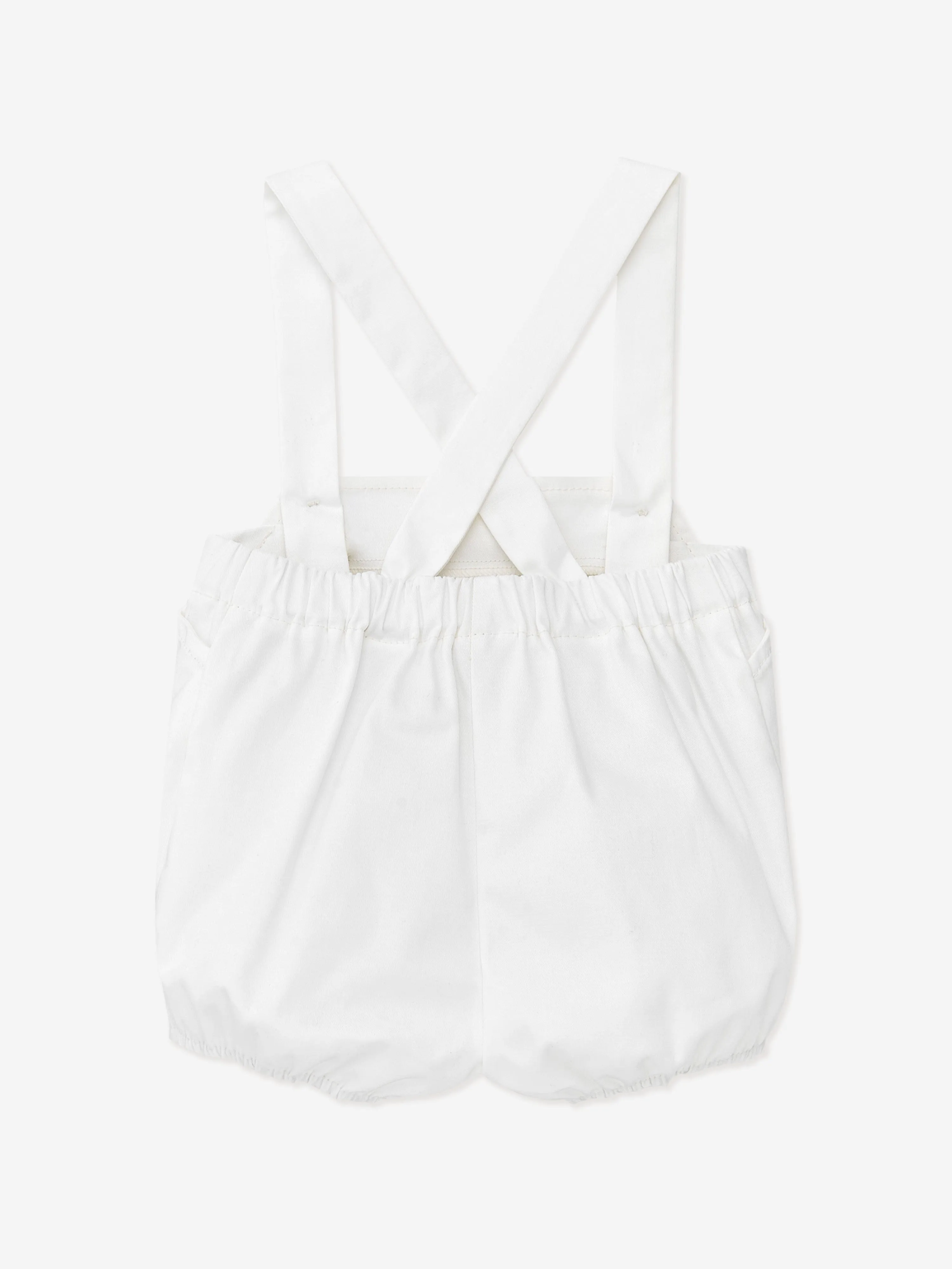 Paz Rodriguez Baby Boys Dungaree Shorts Set in Multicolour