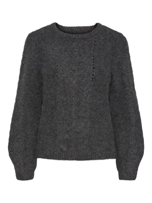 PCKATE Pullover - Medium Grey Melange