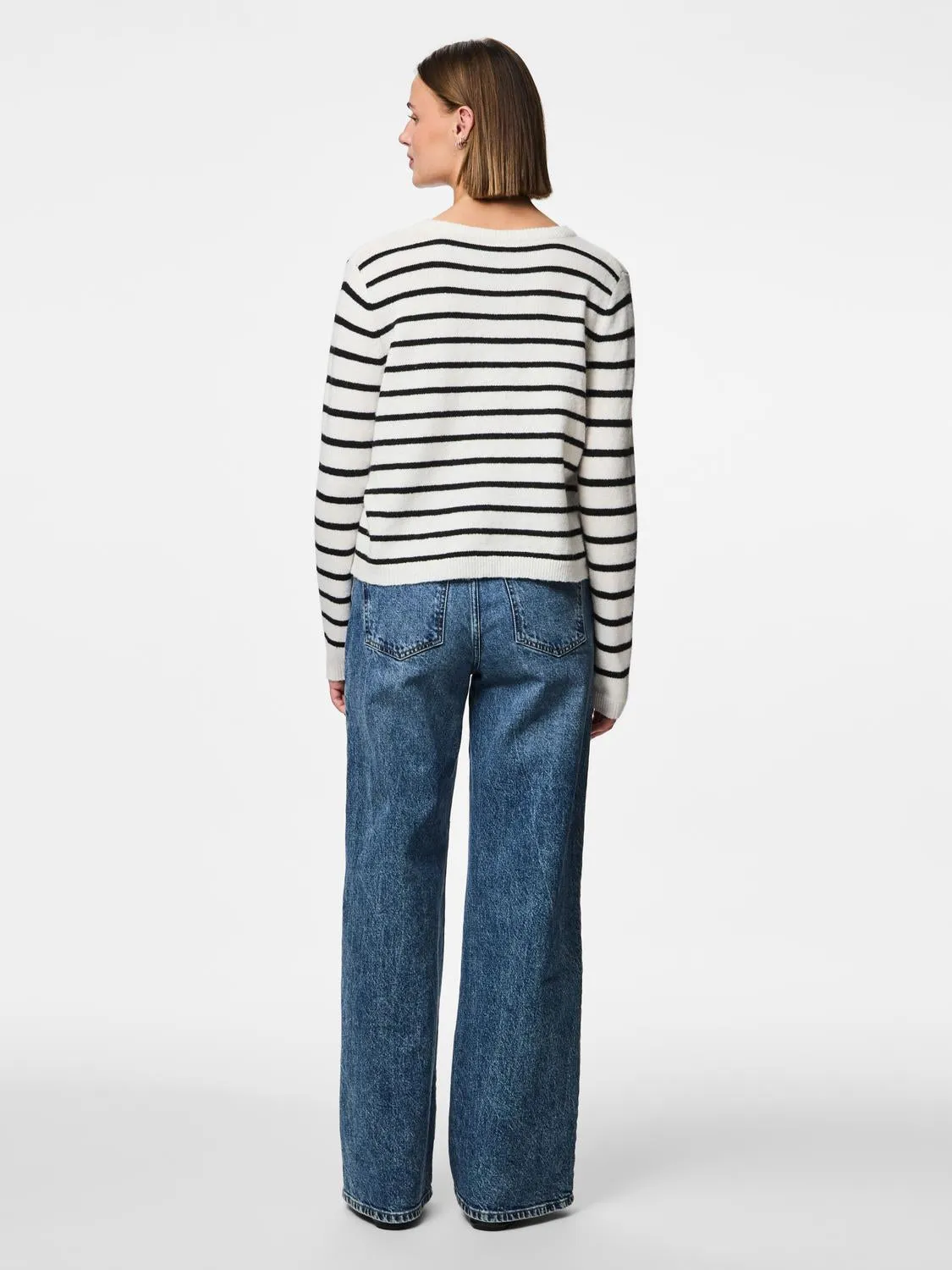 PCNADDYA Knit Cardigan - Cloud Dancer
