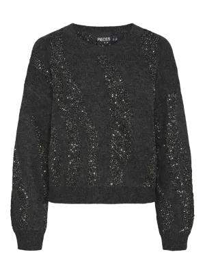 PCRADA Pullover - Dark Grey Melange