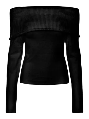 PCRIKO Knit Top - Black