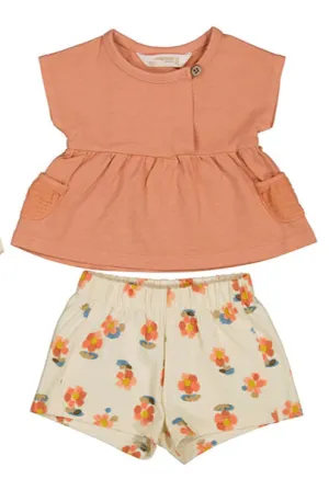 Peach Shorts Outfit