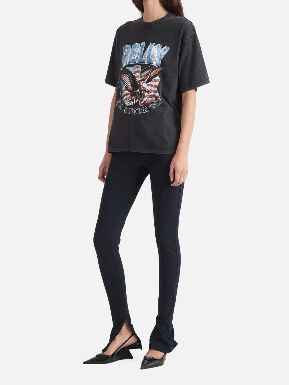 Pelly Tour Relaxed Tee Vintage Black