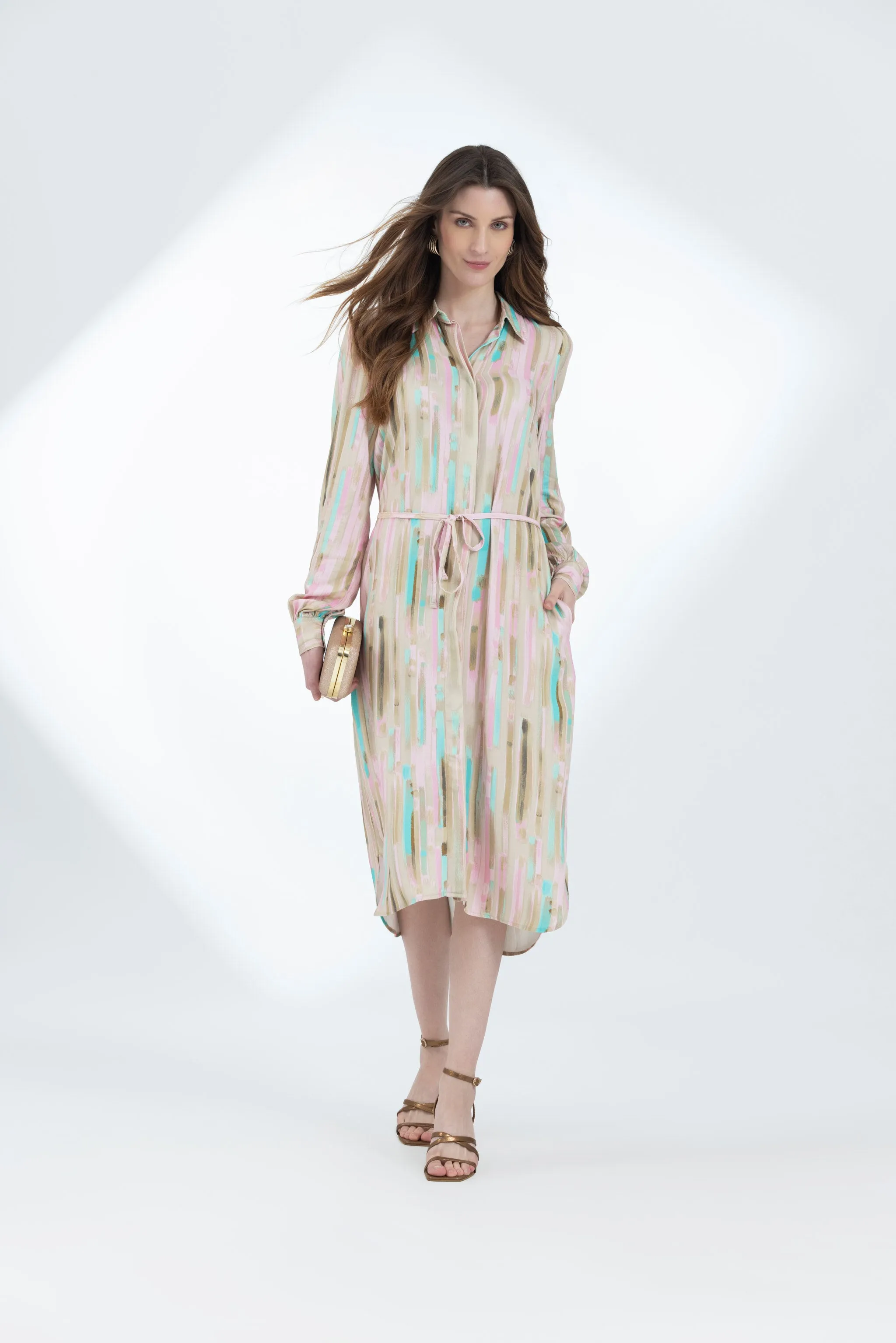Pink Striped Dress