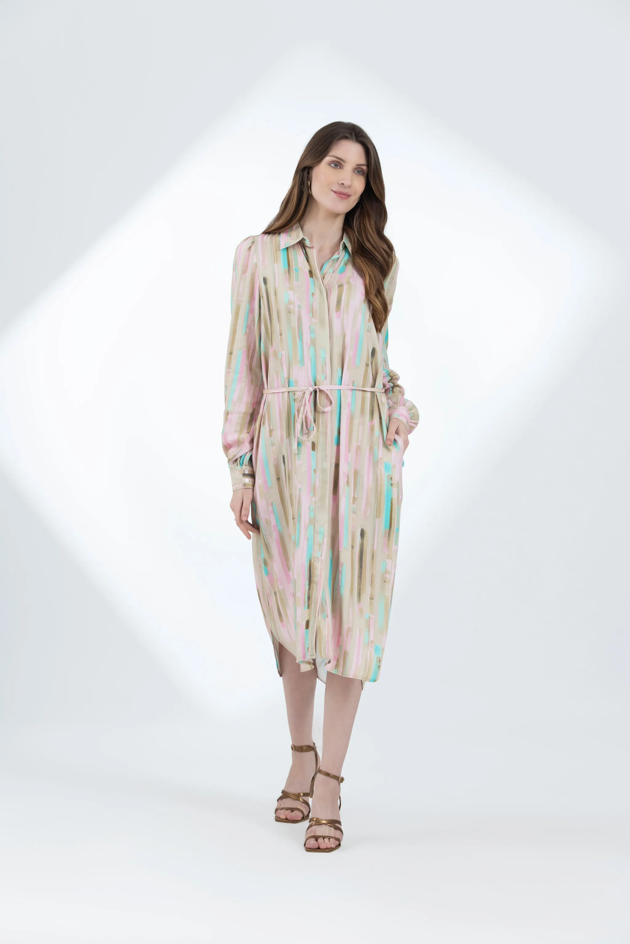 Pink Striped Dress