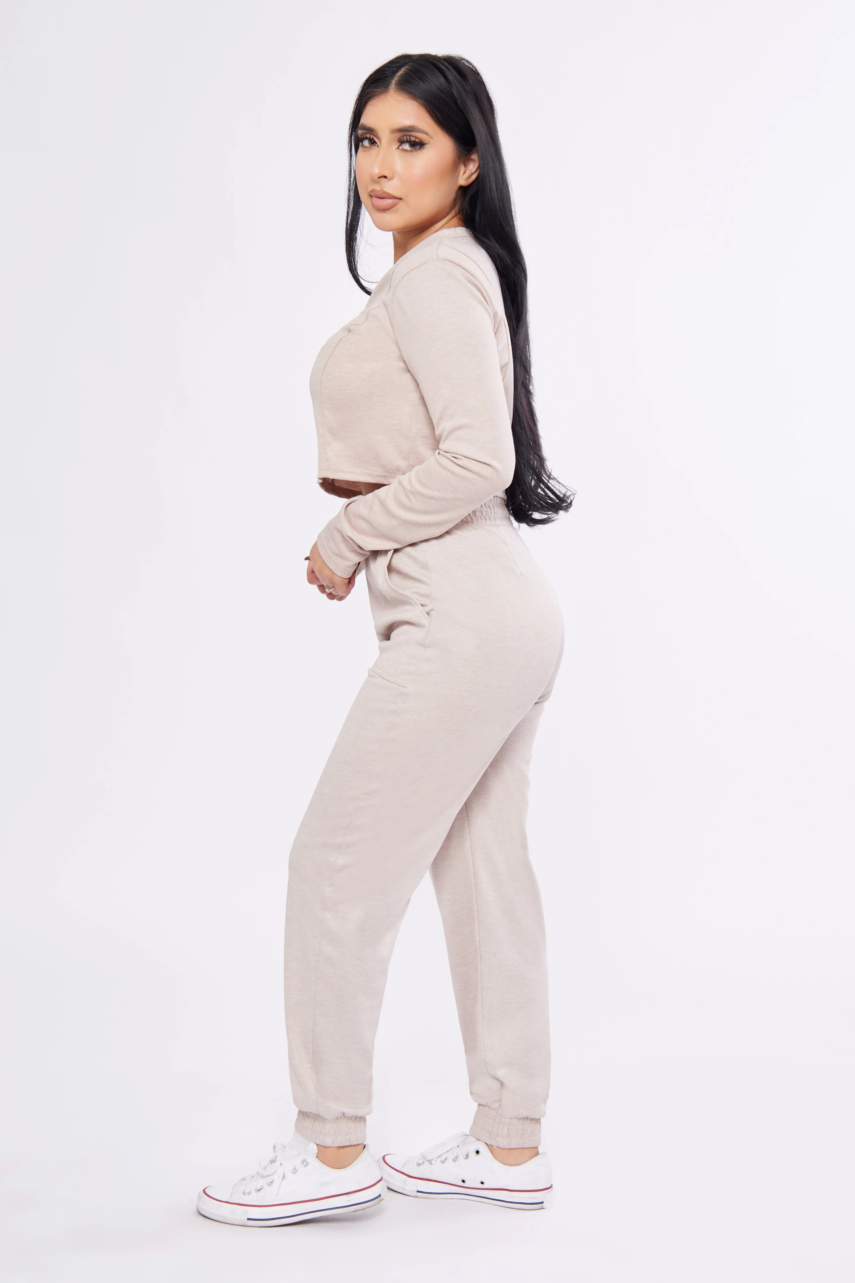 Pique Knit Porkchop Pocket Jogger Set