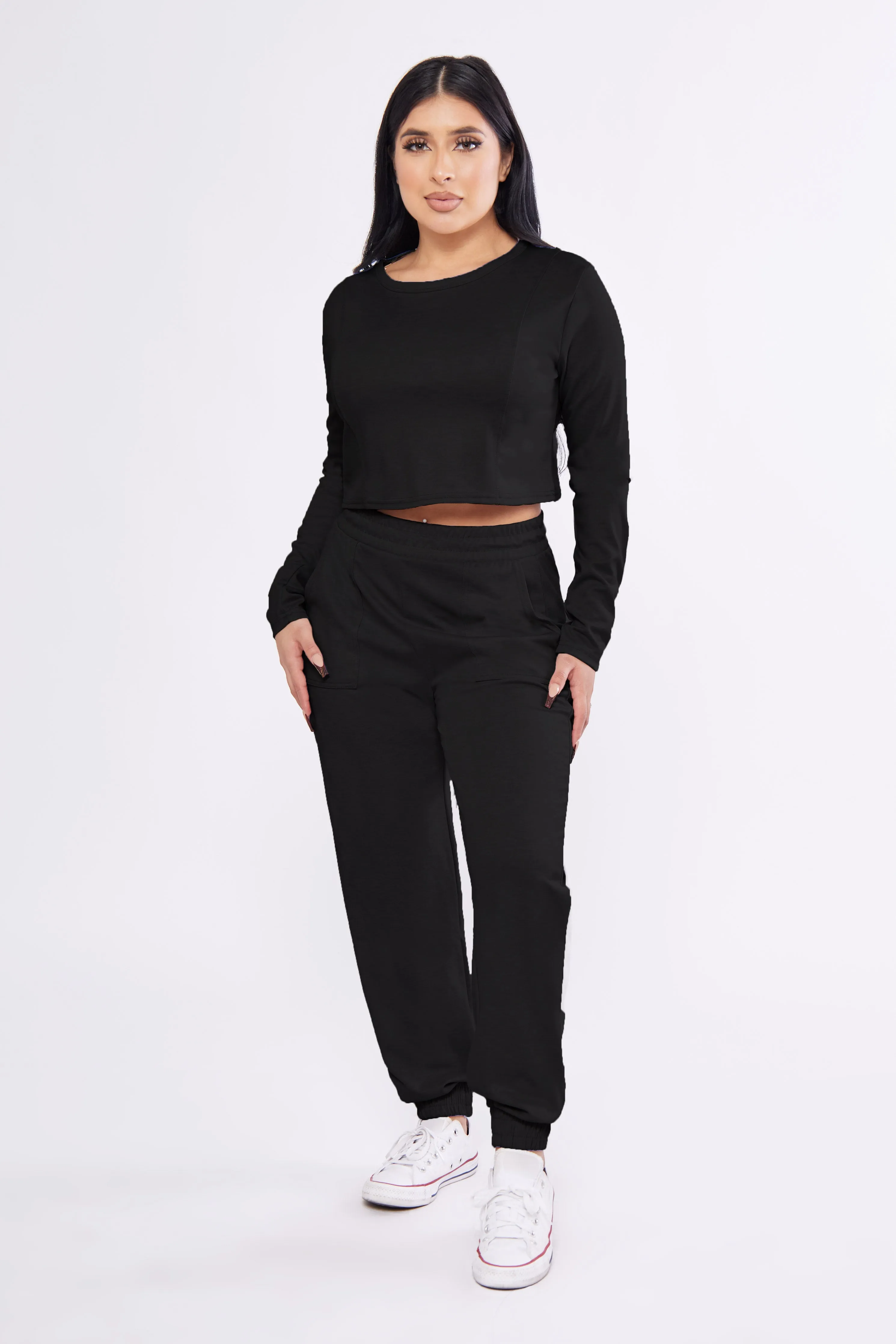 Pique Knit Porkchop Pocket Jogger Set
