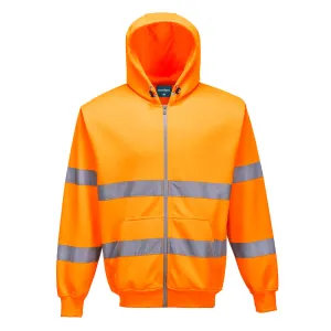 Portwest B305 Hi-Vis Zipped Hoodie - Orange
