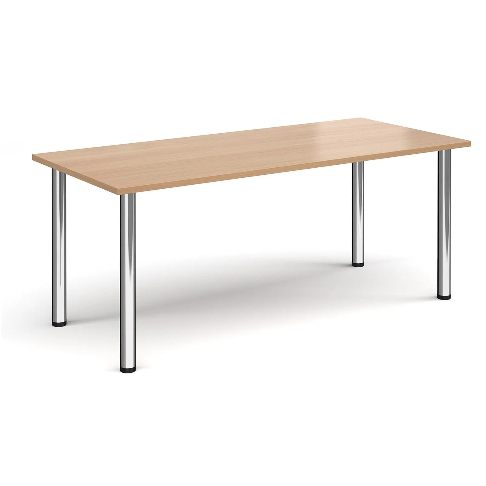 Rectangular radial leg meeting table