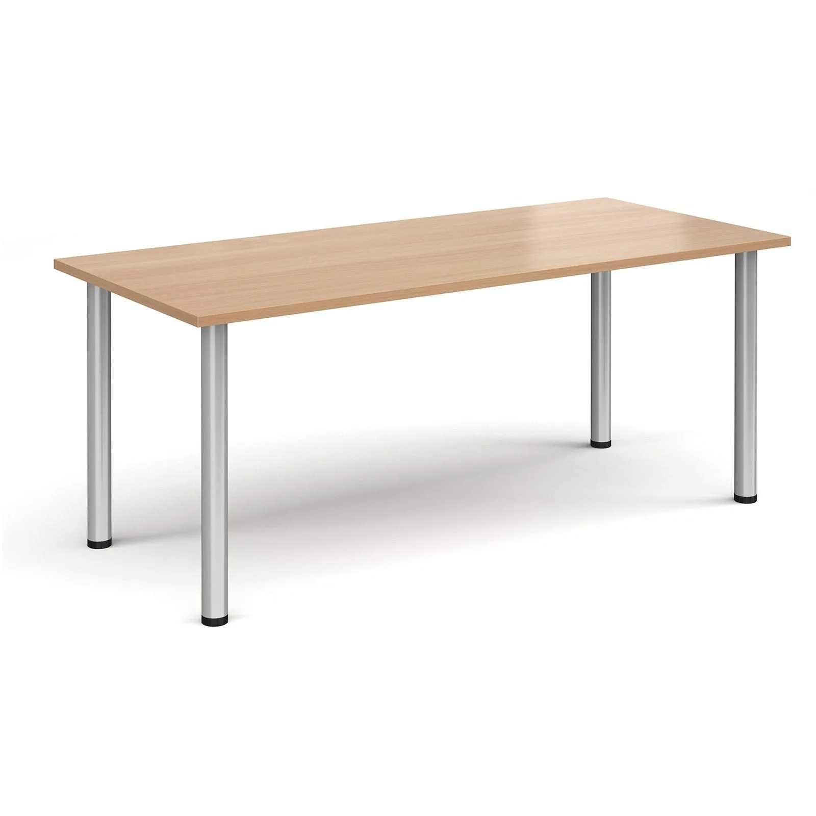 Rectangular radial leg meeting table