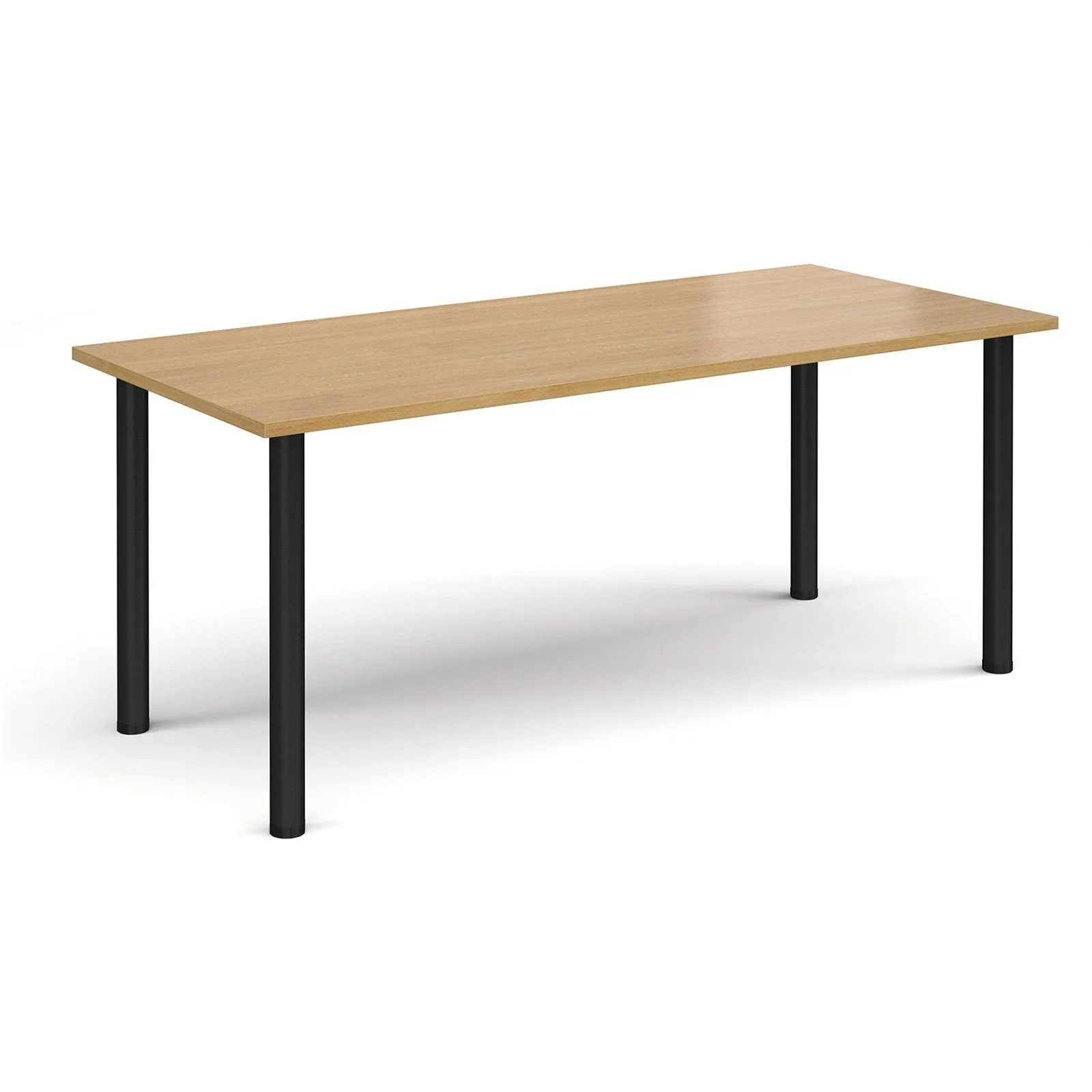 Rectangular radial leg meeting table