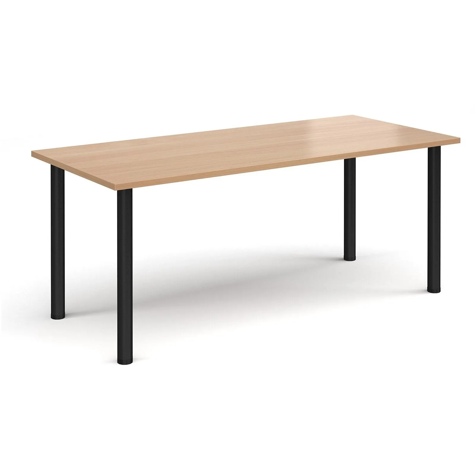 Rectangular radial leg meeting table
