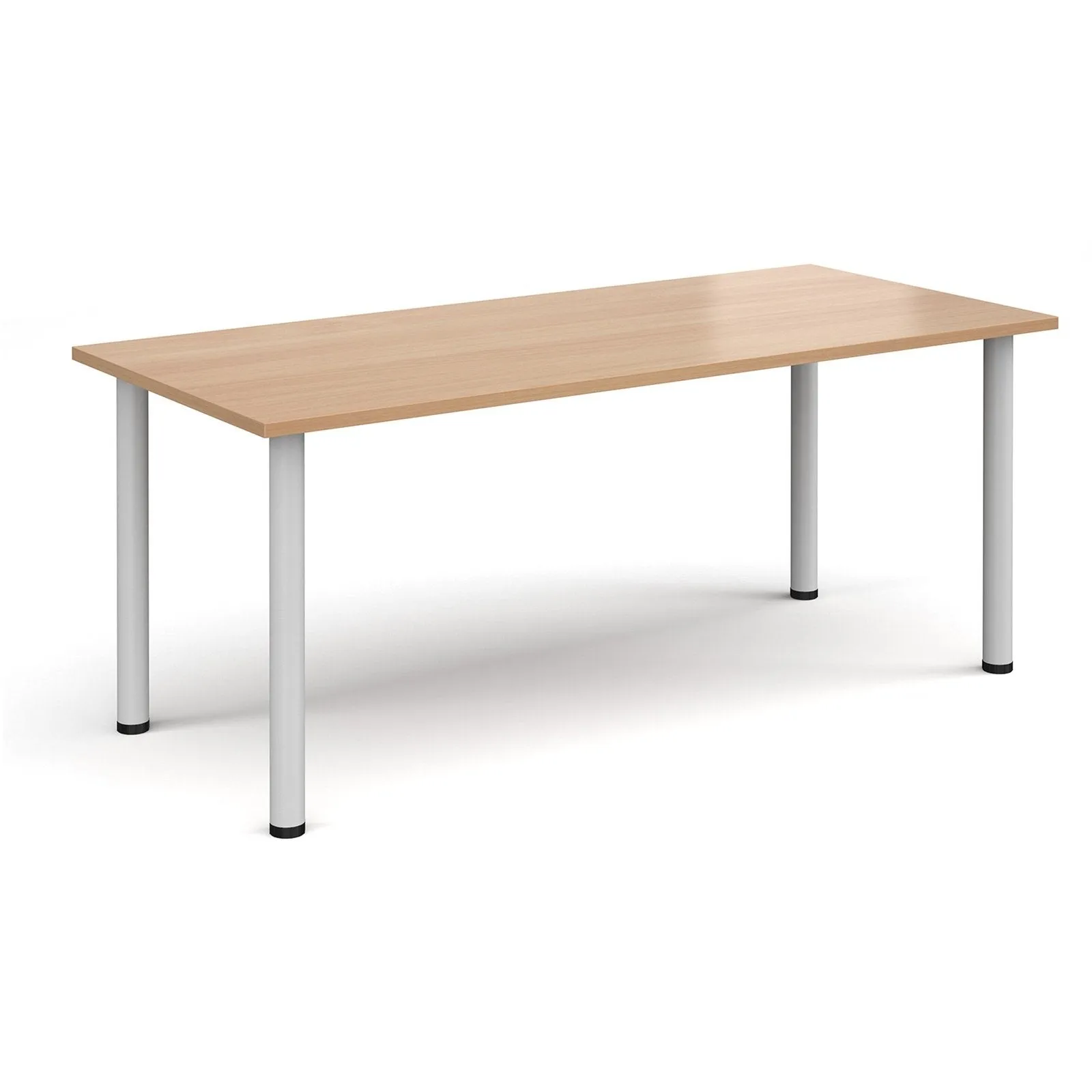 Rectangular radial leg meeting table