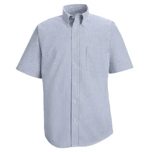 Red Kap Men's Executive Oxford Dress Shirt SR60 - Blue / White Stripe