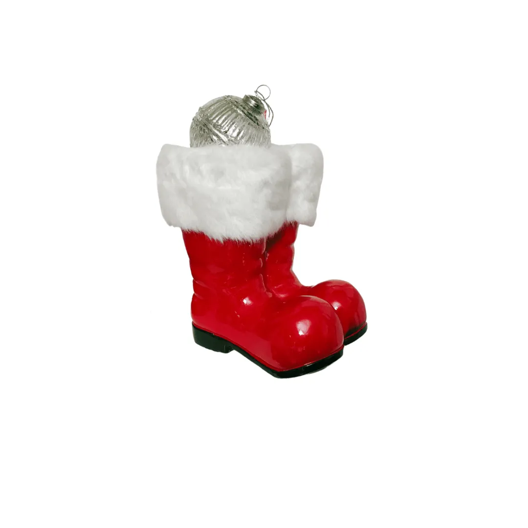 Santa Boots with Fur Tops