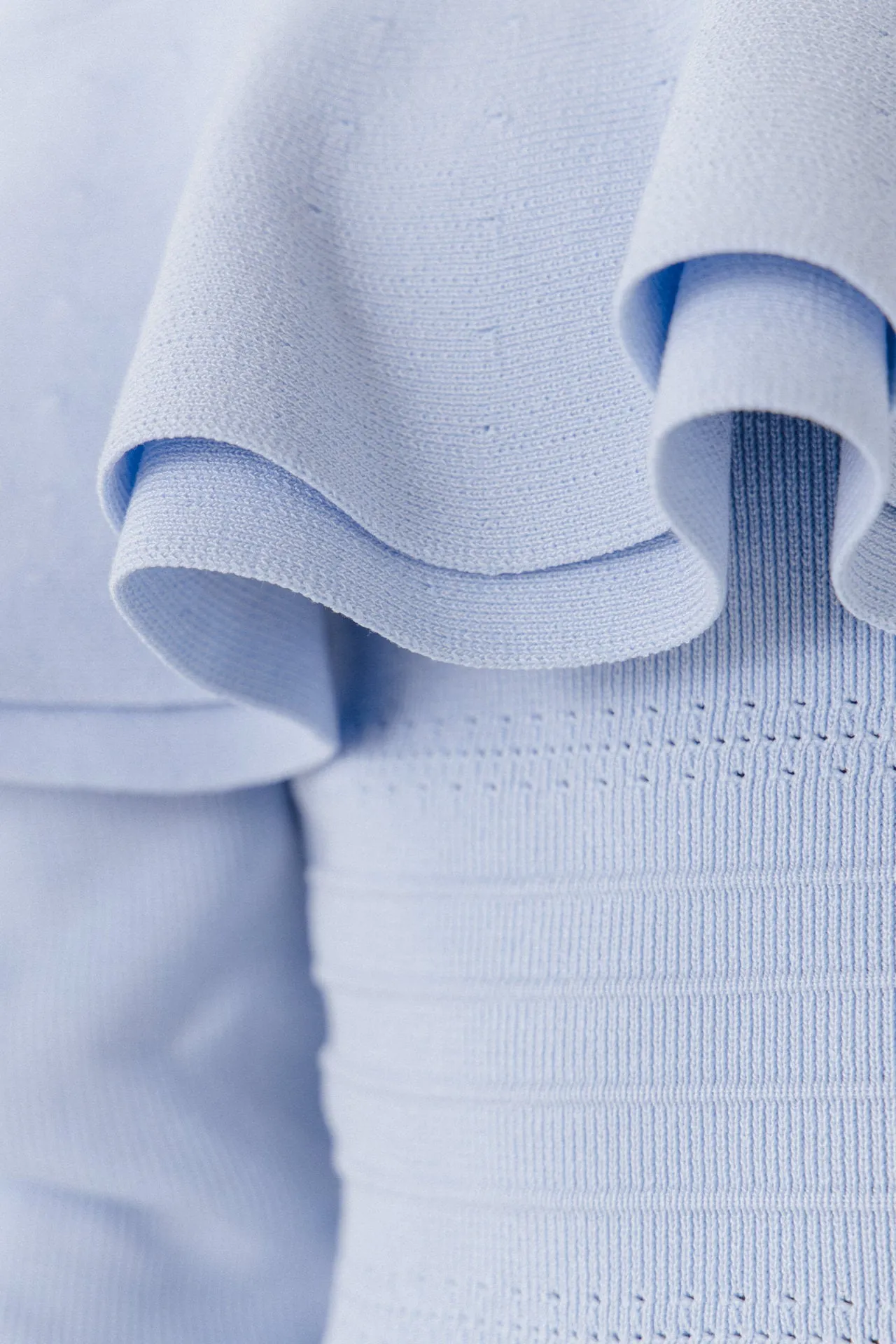 Scallop Detail Off The Shoulder Sweater