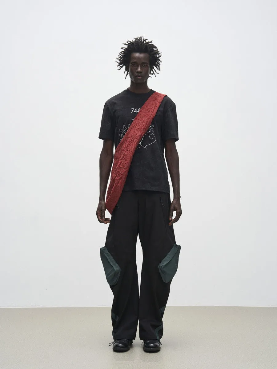 Simple Casual Print Damage T-Shirt