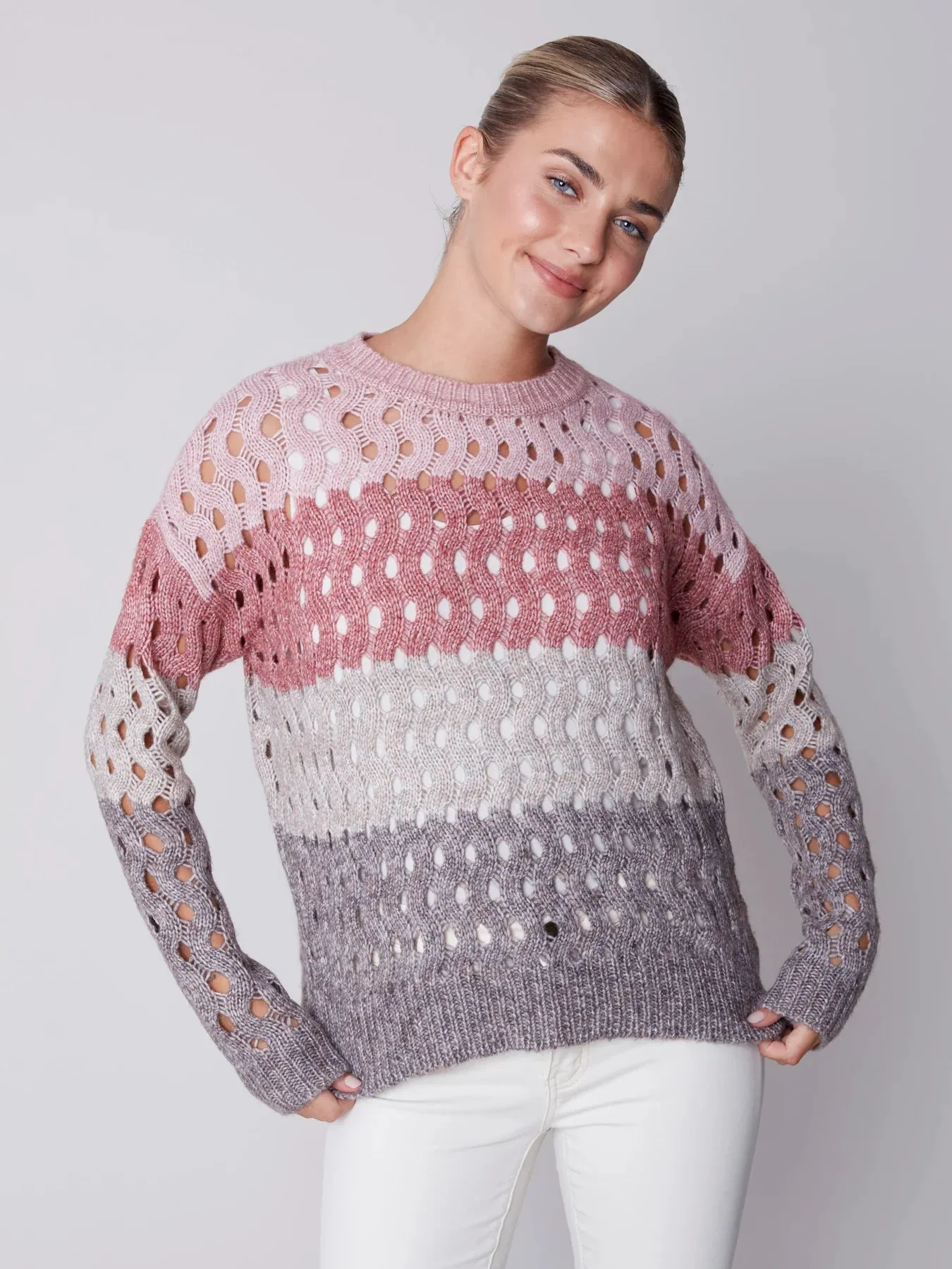 Striped Wavy New Stitched Sweater