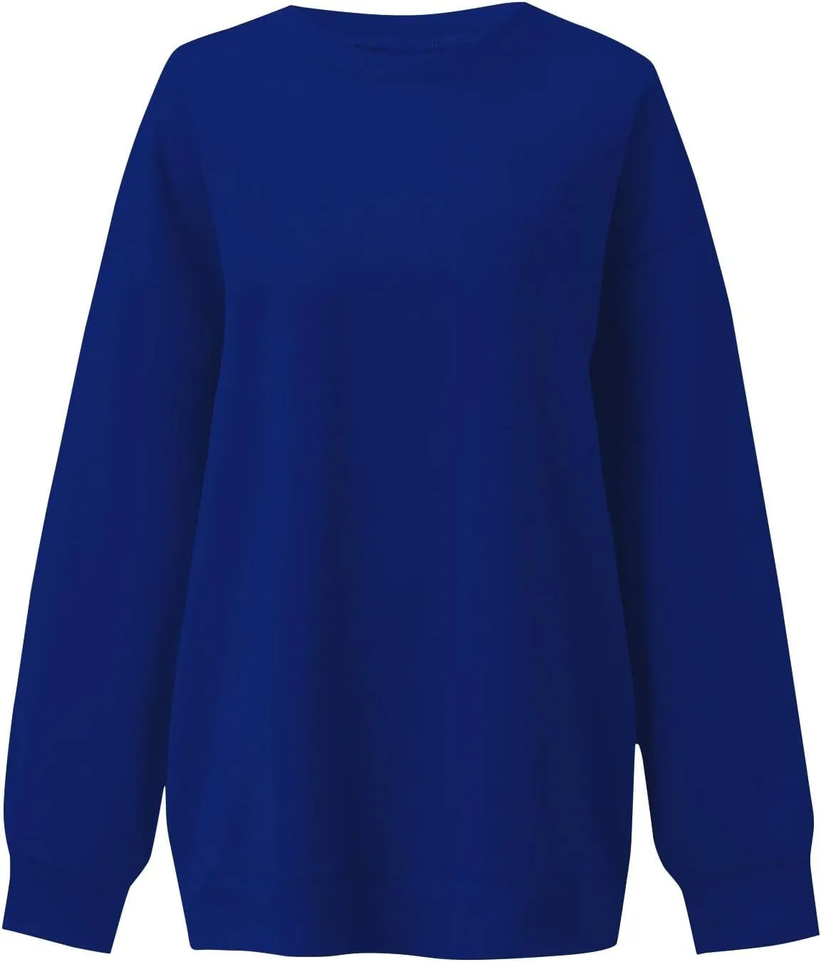 Sweatshirts For Women Oversized Crewneck Long Sleeve Hoodie Pullover Trendy Solid Fall Winter Clothes 2024