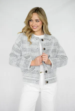 Swiss Alps Jacket | Blk-Wht