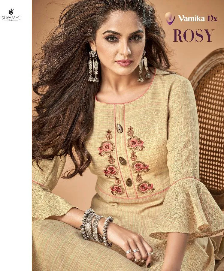 Vamika Nx Presents Rosy Pure Cotton Casual Wear Kurtis Collection