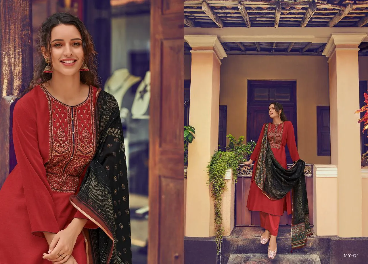Varsha Fashion Presents Maanya Pure Pashmina Casual Wear Salwar Kameez