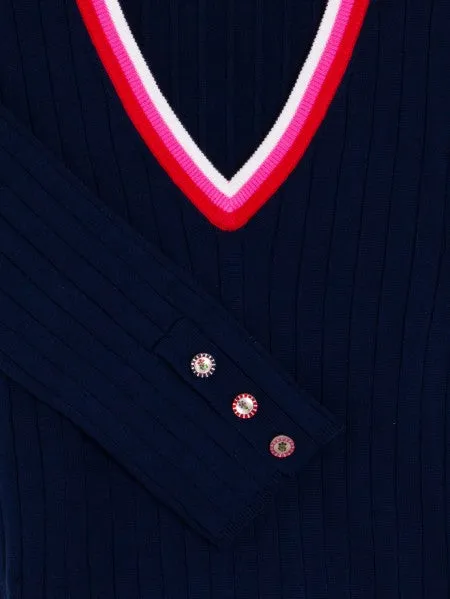 Vilagallo Marino V Neck Sweater