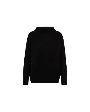 VINCE BOXY TURTLENECK BLACK