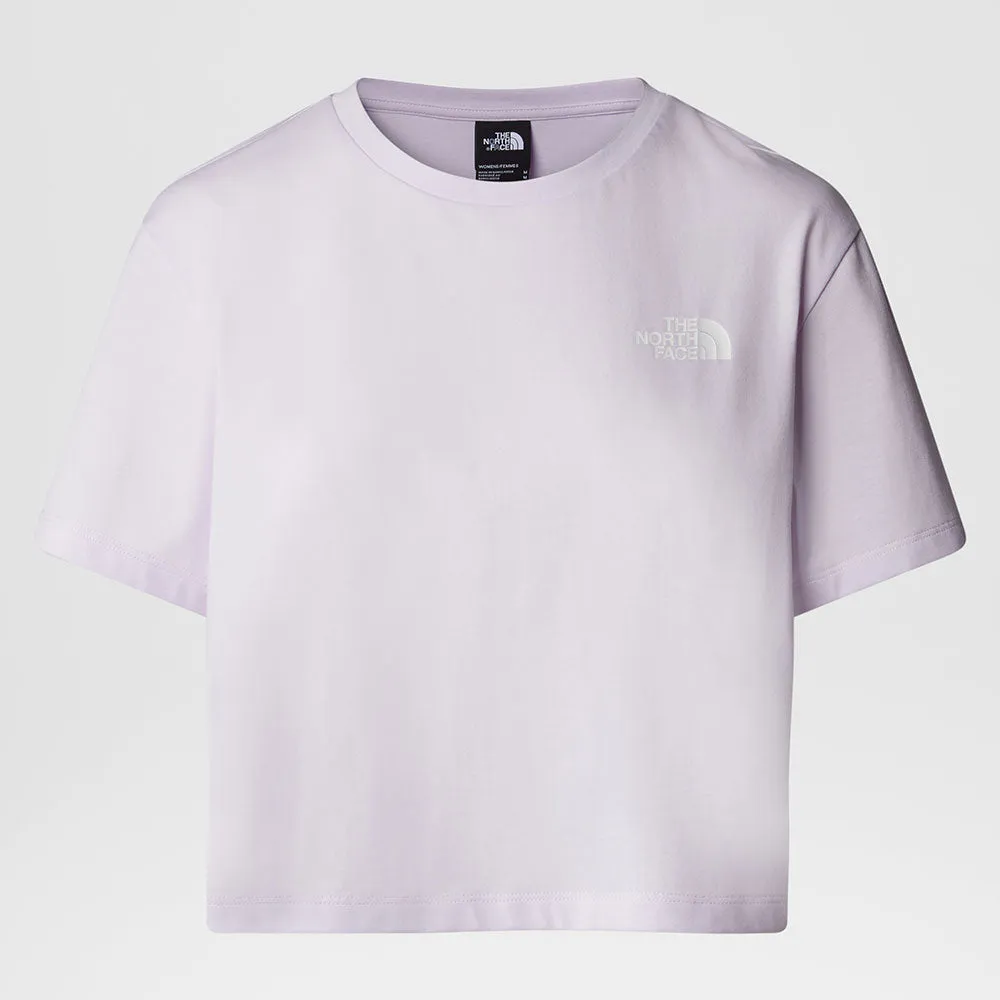 WOMEN'S CROPPED SIMPLE DOME T-SHIRT