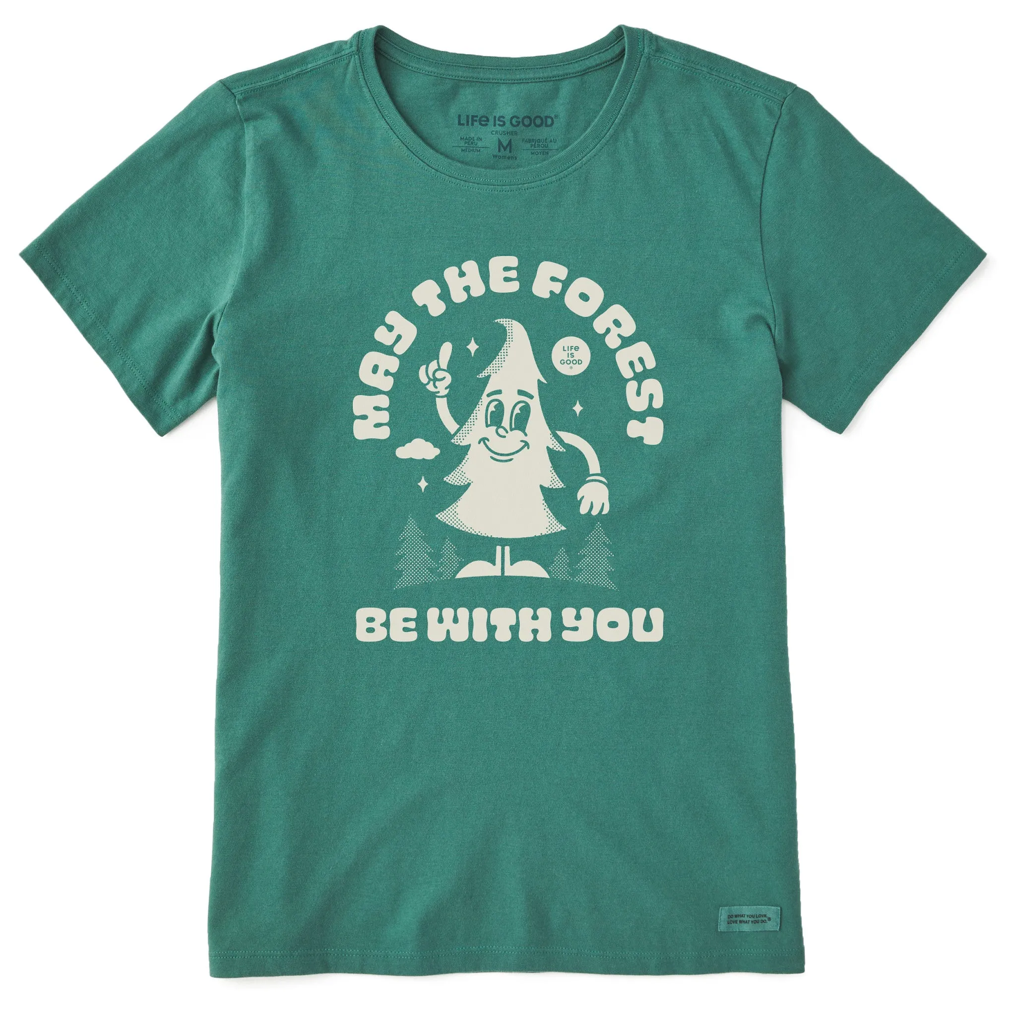 Women's May the Forest Be With You Mascot Short Sleeve Crusher Tee