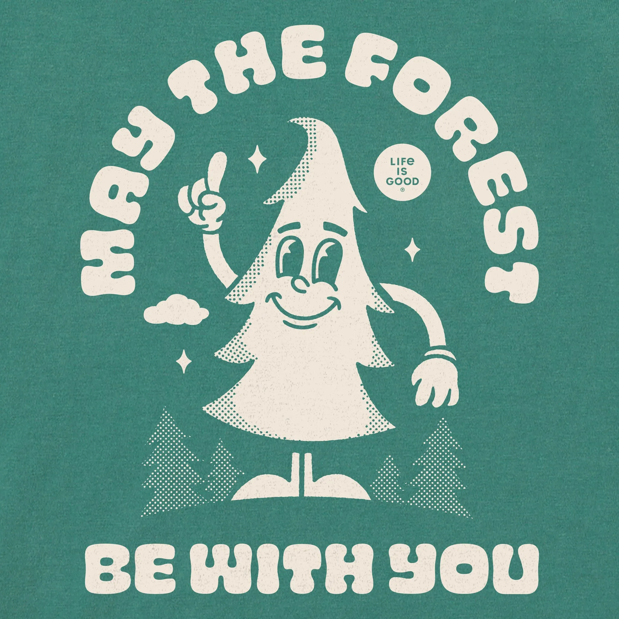 Women's May the Forest Be With You Mascot Short Sleeve Crusher Tee