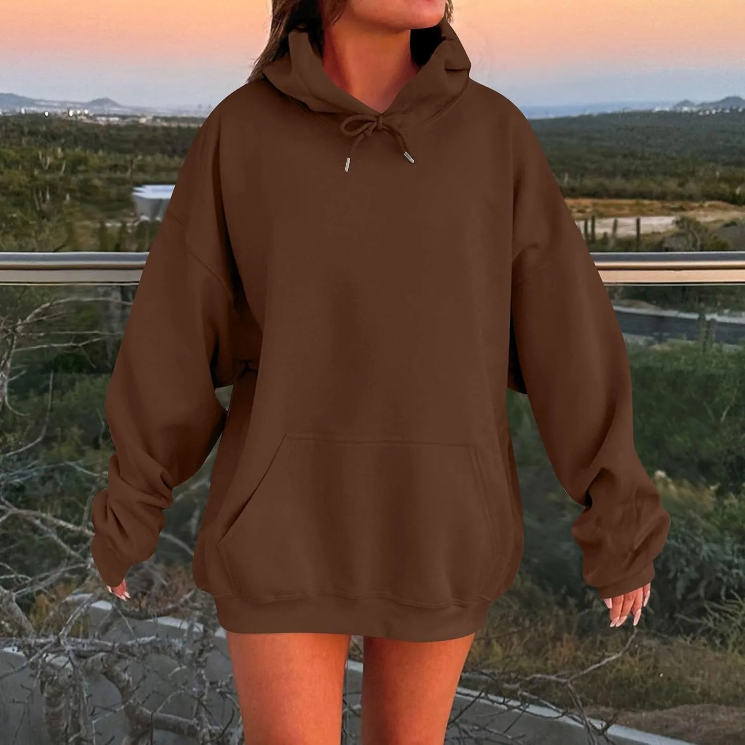 Womens Oversized Hoodies Winter Fleece Sweatshirts Pullover 2024 Fashion Tops Trendy Outfits