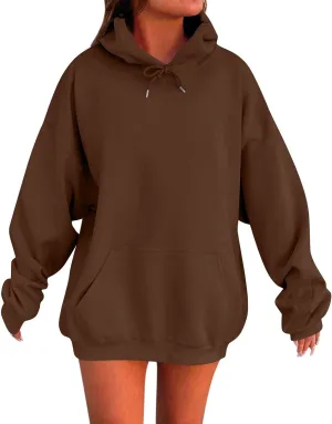 Womens Oversized Hoodies Winter Fleece Sweatshirts Pullover 2024 Fashion Tops Trendy Outfits