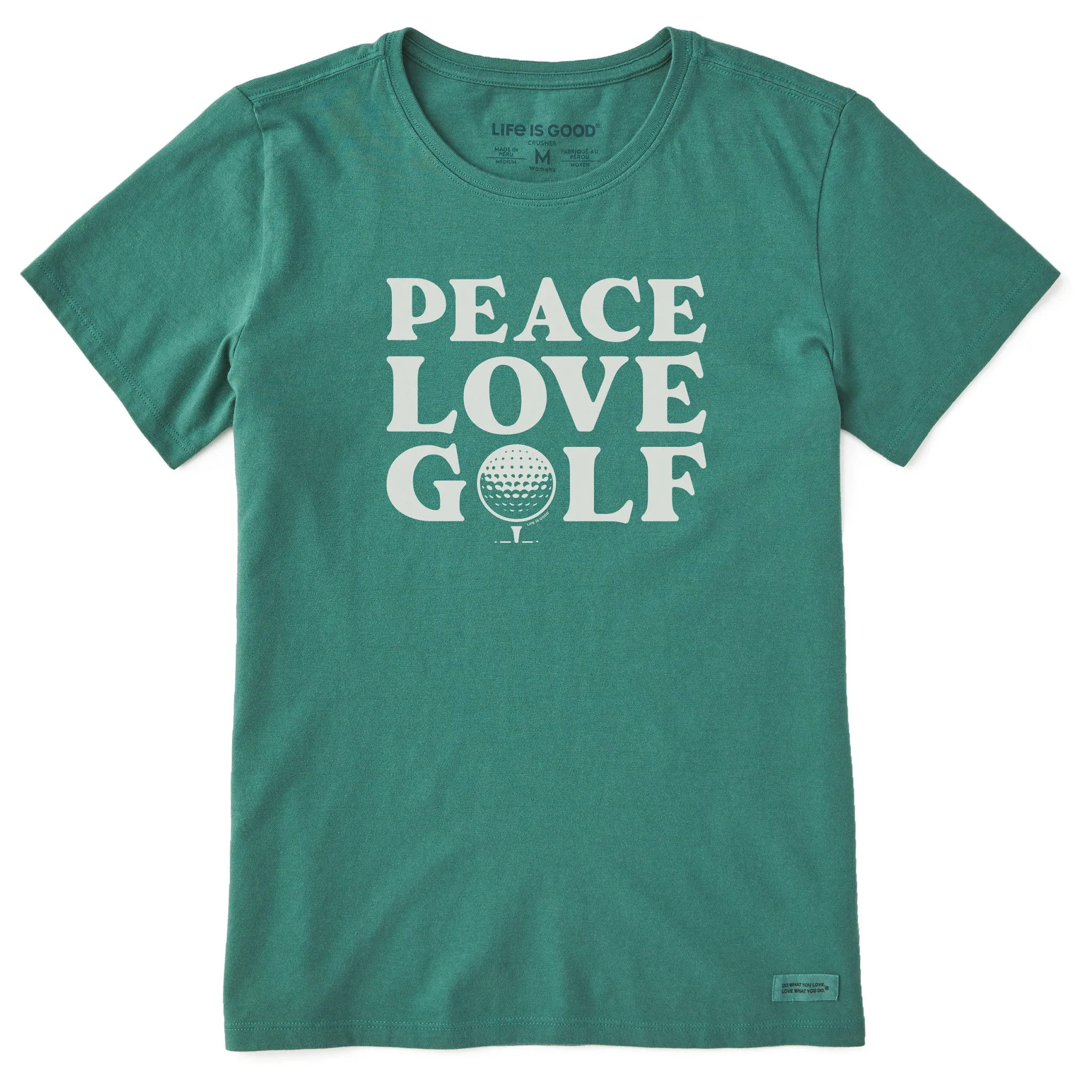 Women's Peace Love Golf Short Sleeve Crusher Tee