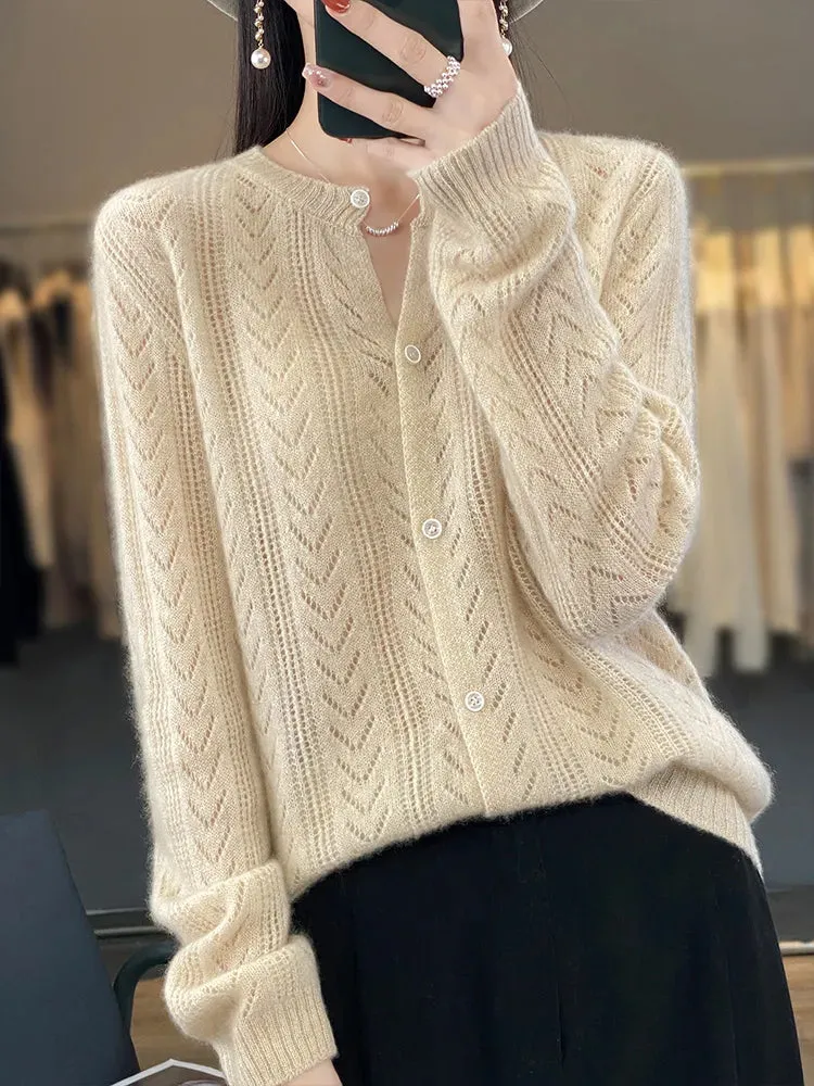 Woolen Long Sleeve Knitwear Pullover