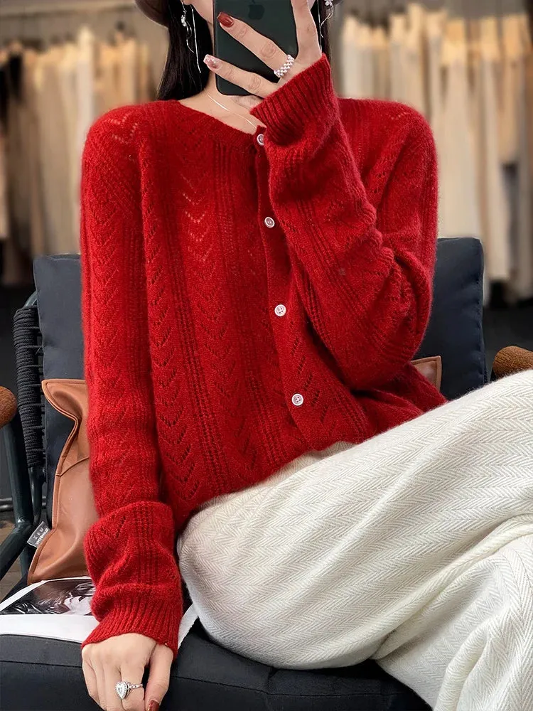 Woolen Long Sleeve Knitwear Pullover
