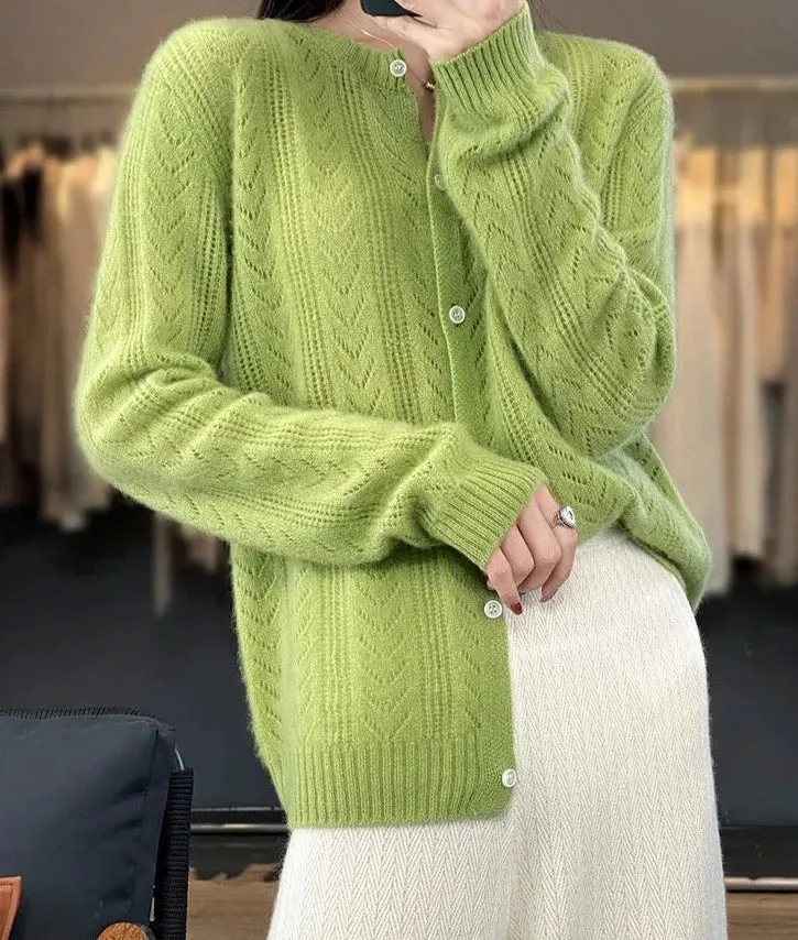 Woolen Long Sleeve Knitwear Pullover