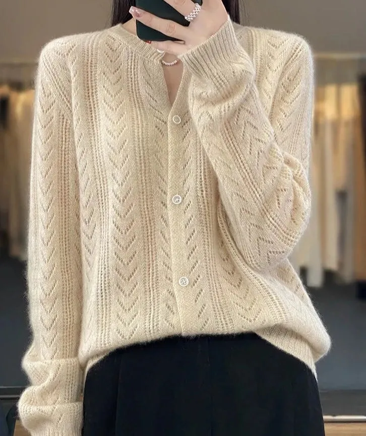 Woolen Long Sleeve Knitwear Pullover