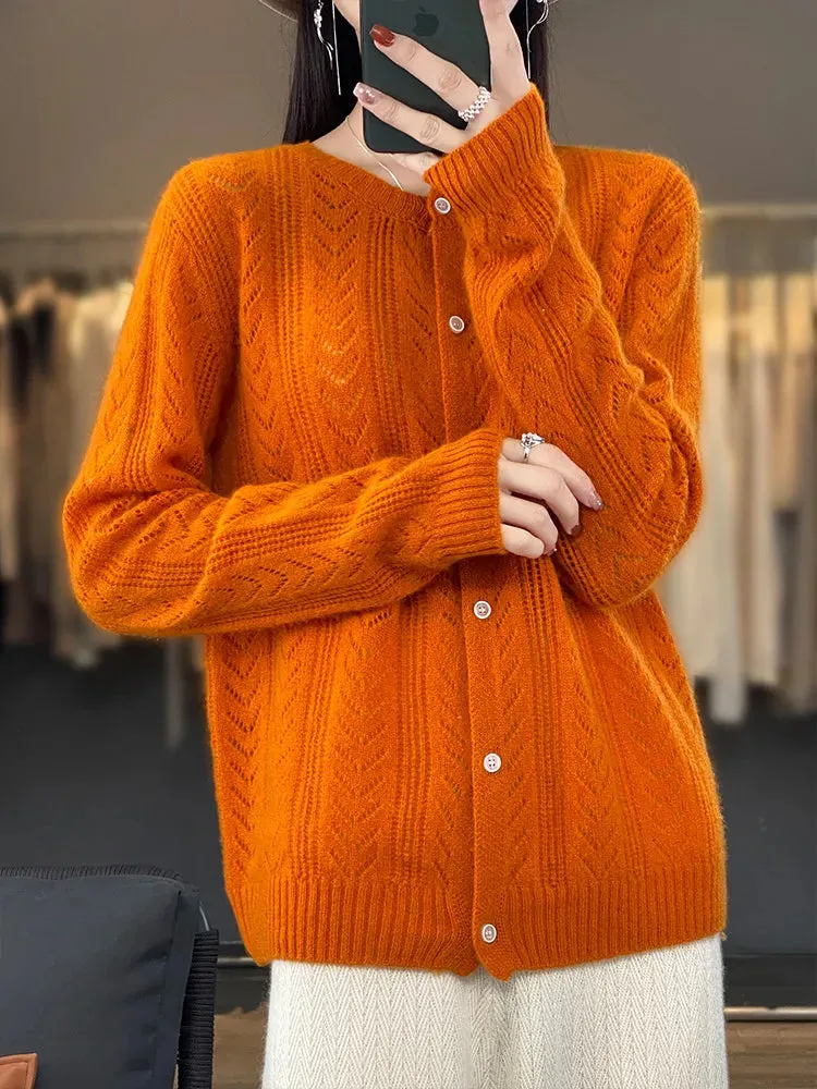 Woolen Long Sleeve Knitwear Pullover